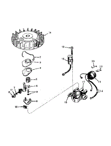 Magneto No. 610693A parts for Craftsman Lawn & Garden Engine 143171042 from AppliancePartsPros.com