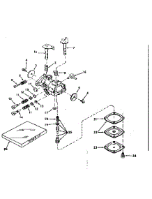 Carburetor No. 630986 parts for Craftsman Lawn & Garden Engine 143171042 from AppliancePartsPros.com
