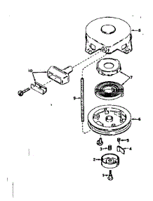 Rewind Starter No. 590420 parts for Craftsman Lawn & Garden Engine 143171042 from AppliancePartsPros.com