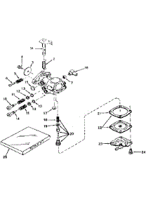 Carburetor No. 631243 parts for Craftsman Lawn & Garden Engine 143171052 from AppliancePartsPros.com