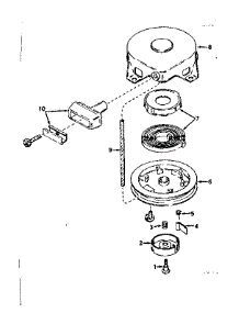 Rewind Starter No. 590420 parts for Craftsman Lawn & Garden Engine 143171052 from AppliancePartsPros.com
