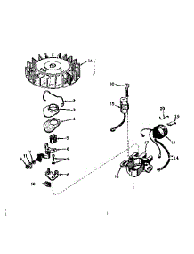 Magneto No. 610693A parts for Craftsman Lawn & Garden Engine 143171062 from AppliancePartsPros.com