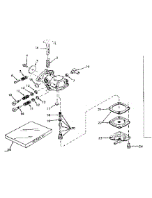 Carburetor No. 631243 parts for Craftsman Lawn & Garden Engine 143171062 from AppliancePartsPros.com