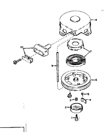 Rewind Starter No. 590420 parts for Craftsman Lawn & Garden Engine 143171062 from AppliancePartsPros.com