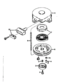 Rewind Starter No. 590420 parts for Craftsman Lawn & Garden Engine 143171072 from AppliancePartsPros.com