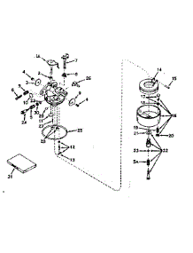 Carburetor No. 631238 parts for Craftsman Lawn & Garden Engine 143171102 from AppliancePartsPros.com