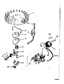 Magneto No. 610693A parts for Craftsman Lawn & Garden Engine 14317112 from AppliancePartsPros.com