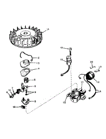 Magneto No. 610716 parts for Craftsman Lawn & Garden Engine 143171122 from AppliancePartsPros.com