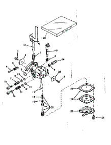 Carburetor No. 631301 parts for Craftsman Lawn & Garden Engine 143171122 from AppliancePartsPros.com