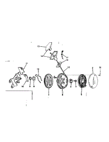 Side Mount Rewind Starter No. 590445 parts for Craftsman Lawn & Garden Engine 143171122 from AppliancePartsPros.com