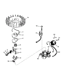 Magneto No. 610693A parts for Craftsman Lawn & Garden Engine 143171142 from AppliancePartsPros.com