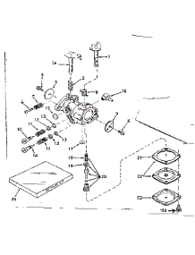 Carburetor No. 630986 parts for Craftsman Lawn & Garden Engine 143171142 from AppliancePartsPros.com