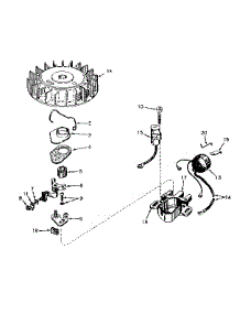 Magneto No. 610690A parts for Craftsman Lawn & Garden Engine 143171152 from AppliancePartsPros.com