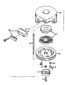 Rewind Starter No. 590420 parts for Craftsman Lawn & Garden Engine 143171152 from AppliancePartsPros.com