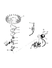 Magneto No. 610693A parts for Craftsman Lawn & Garden Engine 143171202 from AppliancePartsPros.com