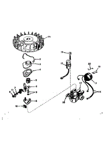 Magneto No. 610690A parts for Craftsman Lawn & Garden Engine 143171212 from AppliancePartsPros.com