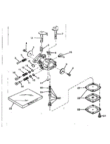 Carburetor No. 630986 parts for Craftsman Lawn & Garden Engine 143171212 from AppliancePartsPros.com
