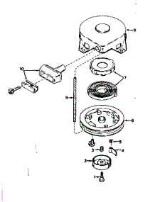 Rewind Starter No. 590420 parts for Craftsman Lawn & Garden Engine 143171212 from AppliancePartsPros.com