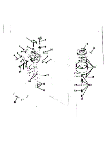 Carburetor parts for Craftsman Lawn & Garden Engine 143171312 from AppliancePartsPros.com
