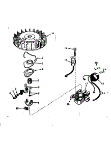 Magneto No. 610693A parts for Craftsman Lawn & Garden Engine 143174012 from AppliancePartsPros.com