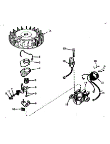 Magneto No. 610690A parts for Craftsman Lawn & Garden Engine 143174052 from AppliancePartsPros.com