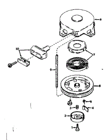 Rewind Starter No. 590420 parts for Craftsman Lawn & Garden Engine 143174052 from AppliancePartsPros.com