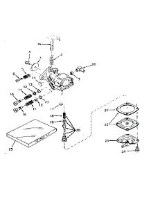 Carburetor No. 631243 parts for Craftsman Lawn & Garden Engine 143174062 from AppliancePartsPros.com
