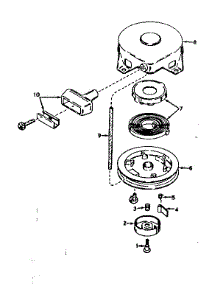 Rewind Starter No. 590420 parts for Craftsman Lawn & Garden Engine 143174062 from AppliancePartsPros.com