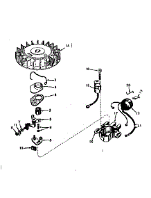 Magneto No. 610690A parts for Craftsman Lawn & Garden Engine 143174072 from AppliancePartsPros.com
