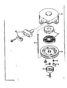Rewind Starter No. 590420 parts for Craftsman Lawn & Garden Engine 143174072 from AppliancePartsPros.com