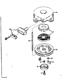 Rewind Starter No. 590420 parts for Craftsman Lawn & Garden Engine 143174082 from AppliancePartsPros.com