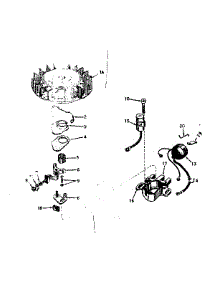 Magneto parts for Craftsman Lawn & Garden Engine 143174152 from AppliancePartsPros.com