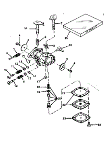 Carburetor No. 630986 parts for Craftsman Lawn & Garden Engine 143174162 from AppliancePartsPros.com