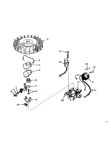 Magneto No. 610693A parts for Craftsman Lawn & Garden Engine 143174172 from AppliancePartsPros.com