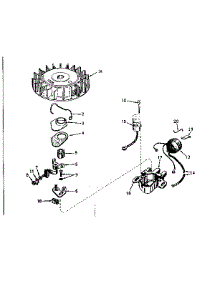 Magneto parts for Craftsman Lawn & Garden Engine 143174182 from AppliancePartsPros.com