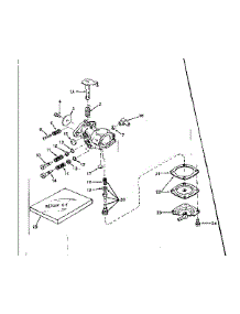 Carburetor No. 631243 parts for Craftsman Lawn & Garden Engine 143174192 from AppliancePartsPros.com