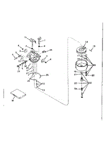 Carburetor parts for Craftsman Lawn & Garden Engine 143175012 from AppliancePartsPros.com