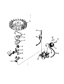 Magneto No. 610689A parts for Craftsman Lawn & Garden Engine 143175032 from AppliancePartsPros.com