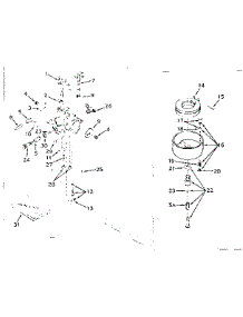 Carburetor No. 631128 parts for Craftsman Lawn & Garden Engine 143175042 from AppliancePartsPros.com