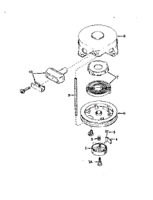 Rewind Starter parts for Craftsman Lawn & Garden Engine 143175042 from AppliancePartsPros.com