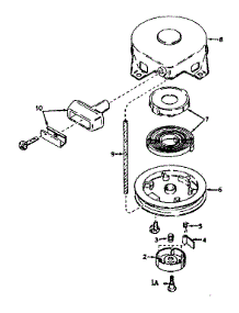 Rewind Starter No. 590449 parts for Craftsman Lawn & Garden Engine 143176012 from AppliancePartsPros.com