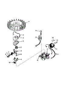 Magneto No. 610689A parts for Craftsman Lawn & Garden Engine 143176022 from AppliancePartsPros.com