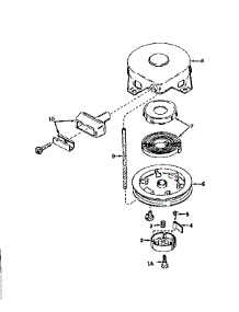 Rewind Starter No. 590449 parts for Craftsman Lawn & Garden Engine 143176022 from AppliancePartsPros.com