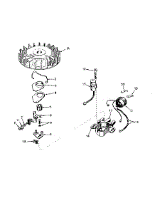 Magneto No. 610689A parts for Craftsman Lawn & Garden Engine 143176032 from AppliancePartsPros.com