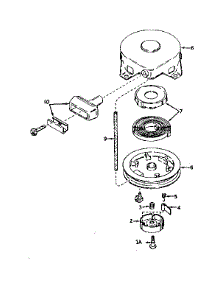 Rewind Starter No. 590449 parts for Craftsman Lawn & Garden Engine 143176042 from AppliancePartsPros.com