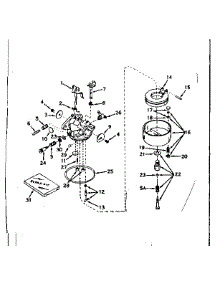 Carburetor No. 631128. parts for Craftsman Lawn & Garden Engine 143176052 from AppliancePartsPros.com