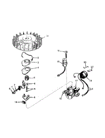 Magneto No. 610689A parts for Craftsman Lawn & Garden Engine 143177022 from AppliancePartsPros.com