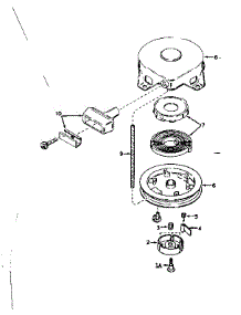 Rewind Starter No. 590449 parts for Craftsman Lawn & Garden Engine 143177022 from AppliancePartsPros.com
