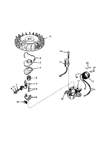 Magneto No. 610689A parts for Craftsman Lawn & Garden Engine 143177032 from AppliancePartsPros.com