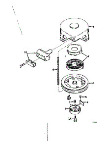 Rewind Starter No. 590449 parts for Craftsman Lawn & Garden Engine 143177032 from AppliancePartsPros.com